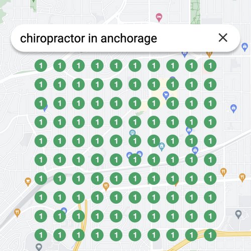 Prime position in local search for Anchorage chiropractors