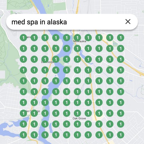 Ranking #1 as a Med Spa in Alaska on Google Maps