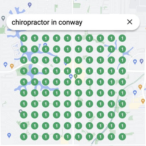 Top search result for chiropractic services in Conway