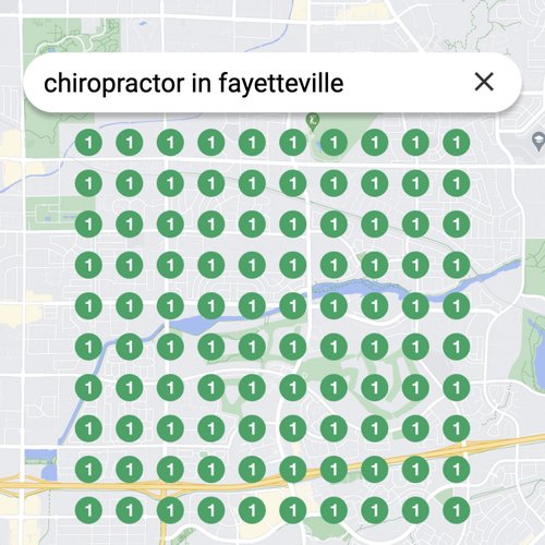 Prime position in local search for Fayetteville chiropractors