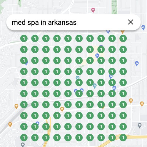 Ranking #1 as a Med Spa in Arkansas on Google Maps