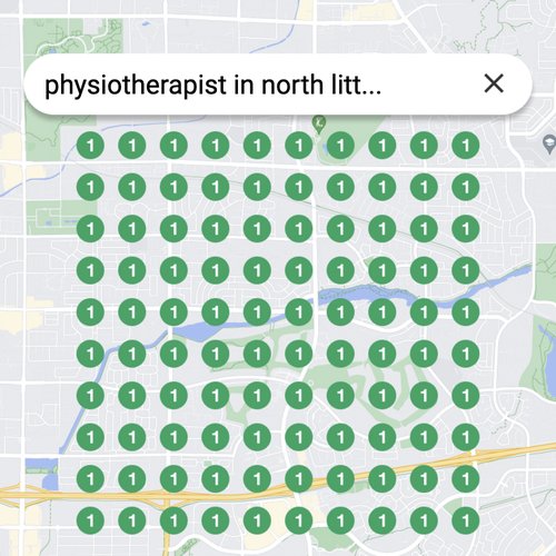 Ranking #1 as an physiotherapist on Google Maps in North Little Rock