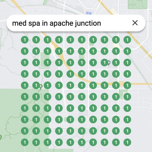 Leading Google Maps listing for beauty treatments in Apache Junction