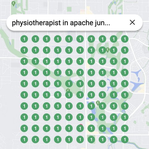 Ranking #1 as an physiotherapist on Google Maps in Apache Junction