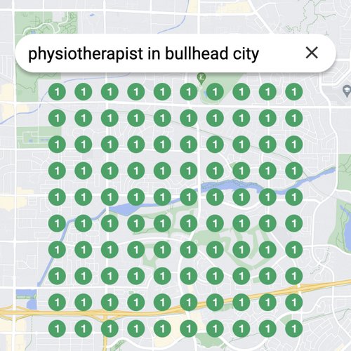 Ranking #1 as an physiotherapist on Google Maps in Bullhead City