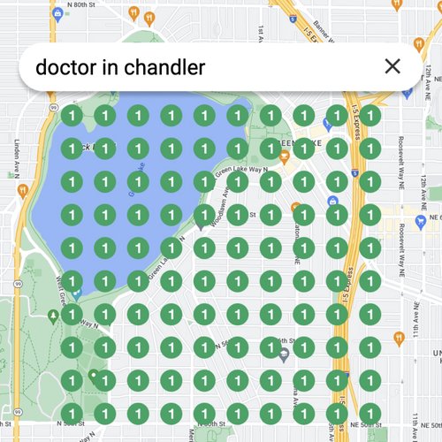 Leading Google Maps listing for healthcare in Chandler