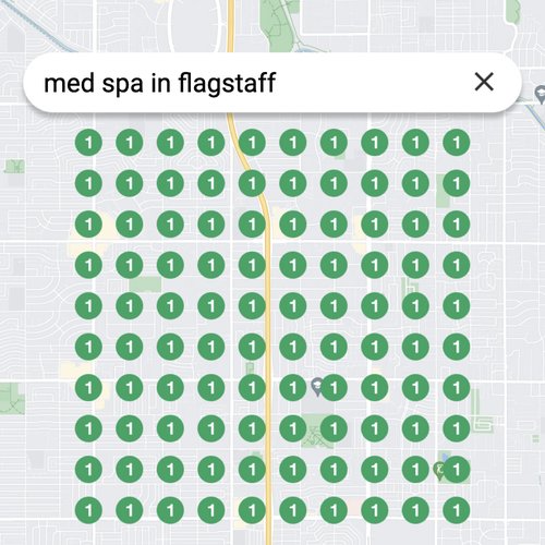 Leading Google Maps listing for beauty treatments in Flagstaff