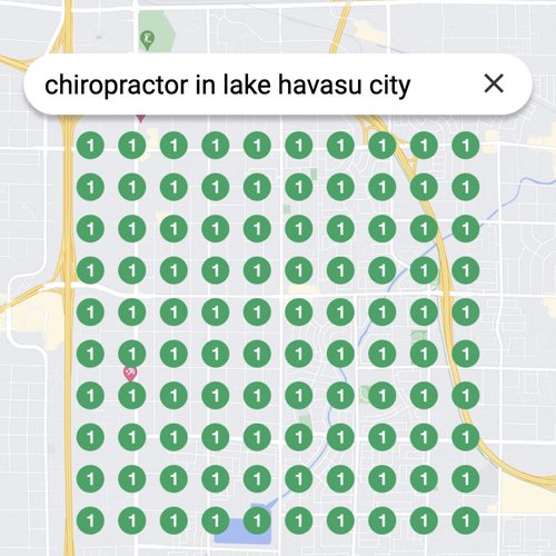 Leading Google Maps listing for spinal care in Lake Havasu City