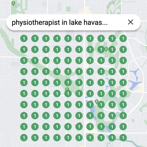 Ranking #1 as an physiotherapist on Google Maps in Lake Havasu City