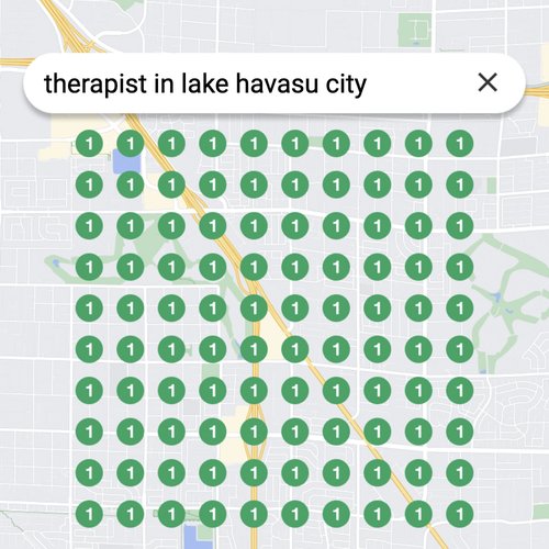 Ranking #1 as a therapist on Google Maps in Lake Havasu City