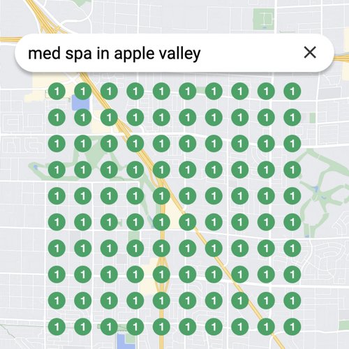 Leading Google Maps listing for beauty treatments in Apple Valley