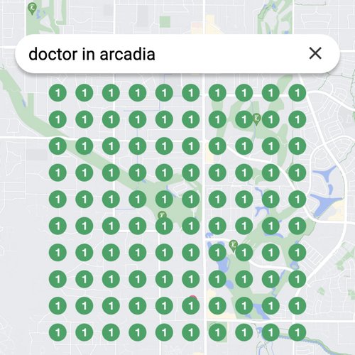 Ranking #1 as a doctor in Arcadia on Google Maps