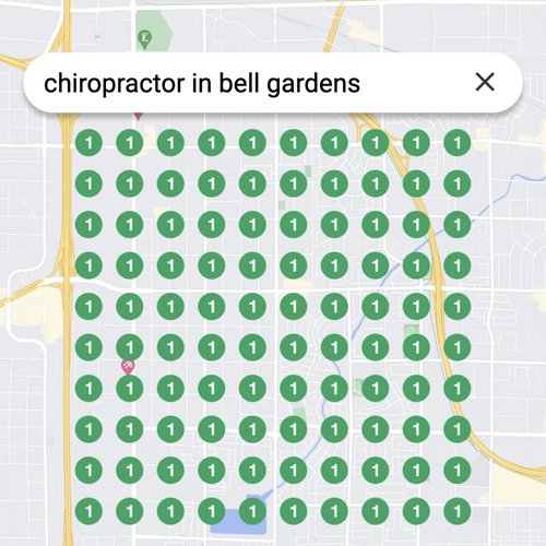 Leading Google Maps listing for spinal care in Bell Gardens