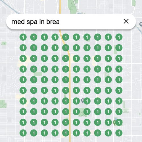 Prime position in local search for Brea med spas