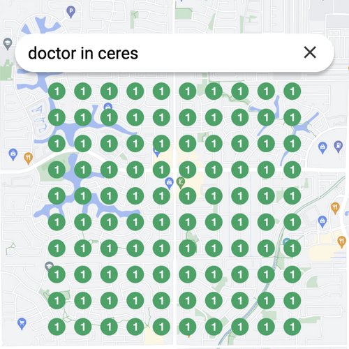 Leading Google Maps listing for healthcare in Ceres