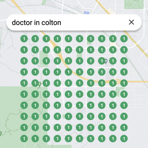 Prime position in local search for Colton physicians