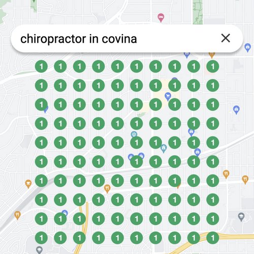 Leading Google Maps listing for spinal care in Covina