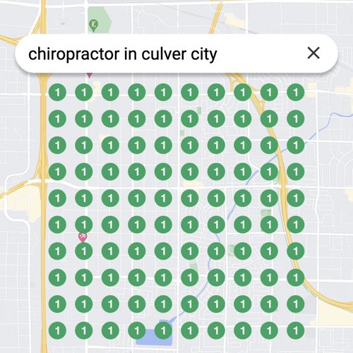 Ranking #1 as a chiropractor in Culver City on Google Maps