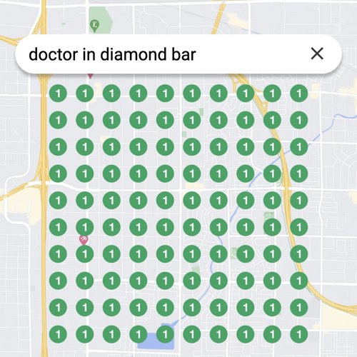 Ranking #1 as a doctor in Diamond Bar on Google Maps