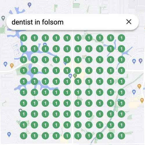 Prime position in local search for Folsom dentists