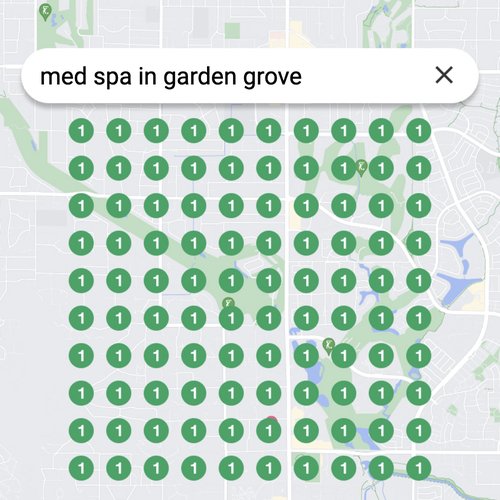 Ranking #1 as a Med Spa in Garden Grove on Google Maps