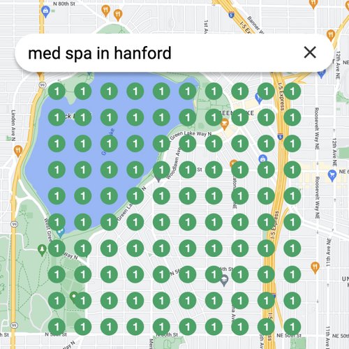 Ranking #1 as a Med Spa in Hanford on Google Maps