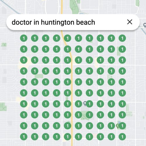 Leading Google Maps listing for healthcare in Huntington Beach