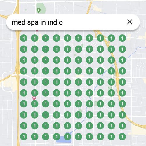 Ranking #1 as a Med Spa in Indio on Google Maps