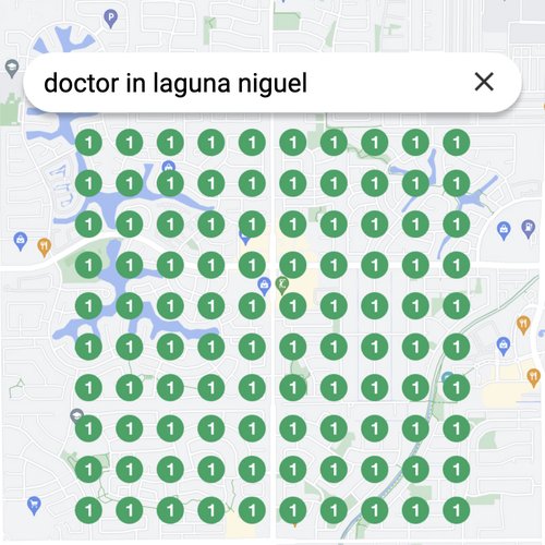 Leading Google Maps listing for healthcare in Laguna Niguel