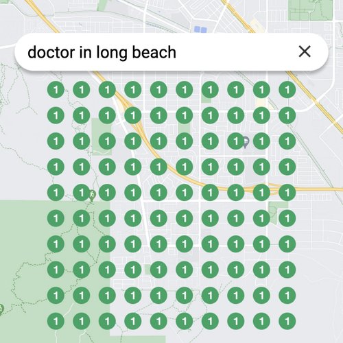 Ranking #1 as a doctor in Long Beach on Google Maps