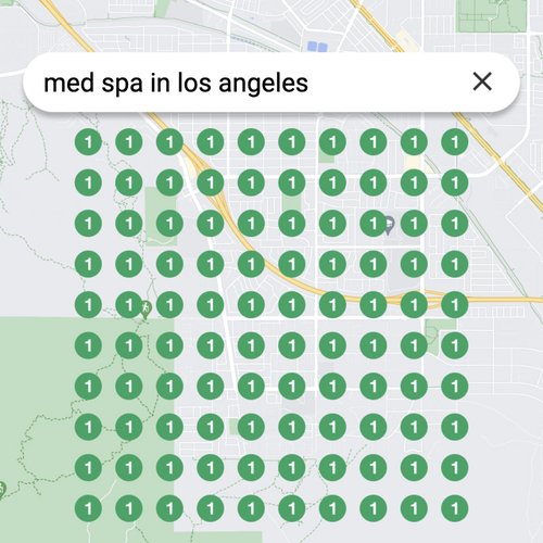 Leading Google Maps listing for beauty treatments in Los Angeles