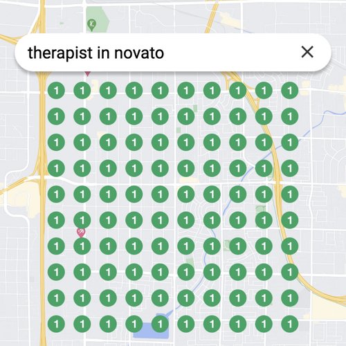 Ranking #1 as a therapist on Google Maps in Novato