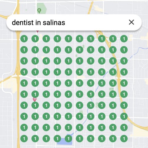 Prime position in local search for Salinas dentists