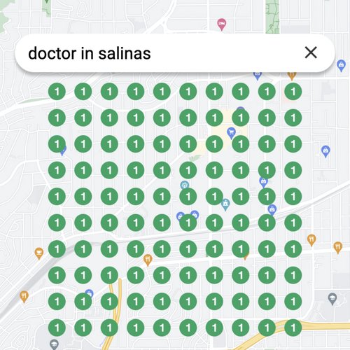 Leading Google Maps listing for healthcare in Salinas