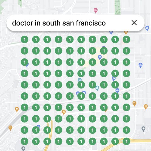 Prime position in local search for South San Francisco physicians