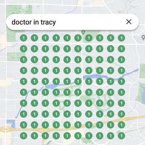 Ranking #1 as a doctor in Tracy on Google Maps