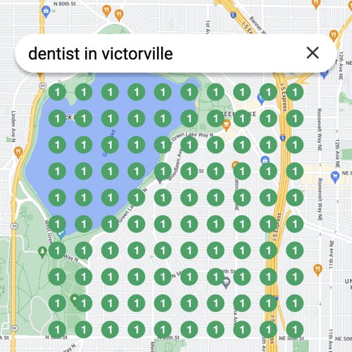 Leading Google Maps listing for dental care in Victorville