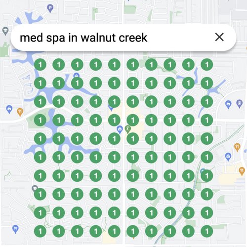 Prime position in local search for Walnut Creek med spas