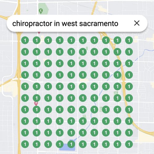 Ranking #1 as a chiropractor in West Sacramento on Google Maps