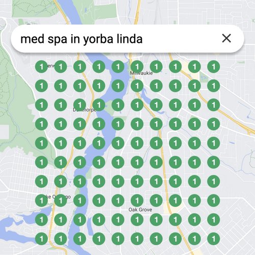 Ranking #1 as a Med Spa in Yorba Linda on Google Maps