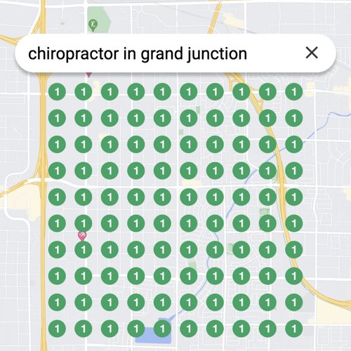 Ranking #1 as a chiropractor in Grand Junction on Google Maps