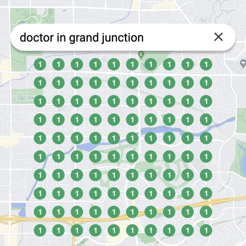 Ranking #1 as a doctor in Grand Junction on Google Maps