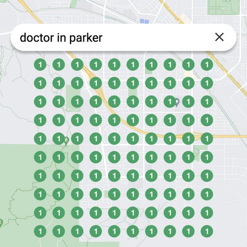 Ranking #1 as a doctor in Parker on Google Maps