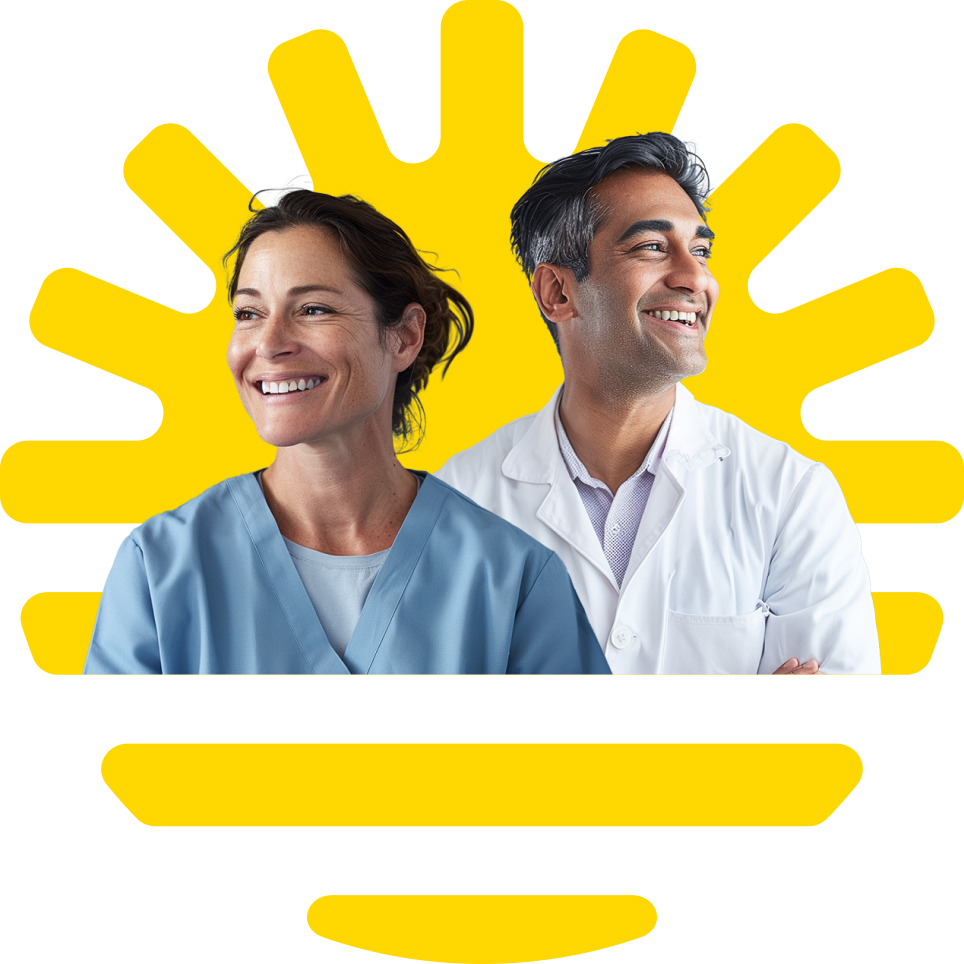 Two smiling Medical professionals