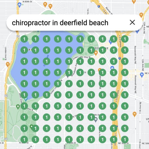 Ranking #1 as a chiropractor in Deerfield Beach on Google Maps