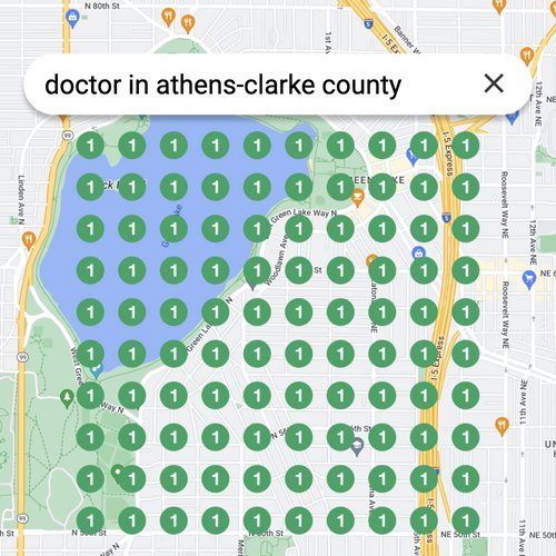 Leading Google Maps listing for healthcare in Athens-Clarke County