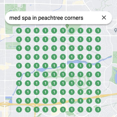 Ranking #1 as a Med Spa in Peachtree Corners on Google Maps