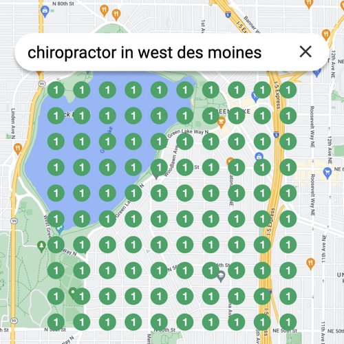 Prime position in local search for West Des Moines chiropractors