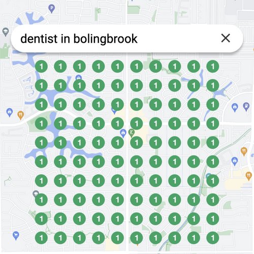 Leading Google Maps listing for dental care in Bolingbrook