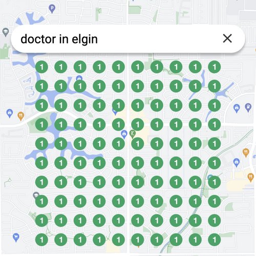 Leading Google Maps listing for healthcare in Elgin